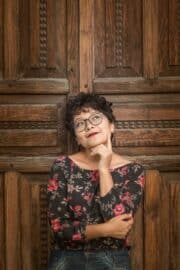 Older woman thinking