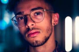 Man wearing glasses