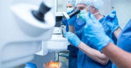LASIK eye surgery in progress